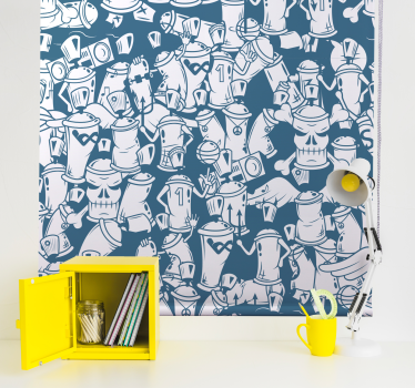 Tenda a rullo con bombolette spray - TenStickers
