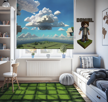 Tende a rullo con cielo effetto geometrico - TenStickers