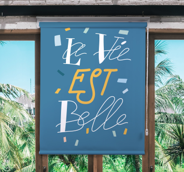 Tenda a rullo con frasi Testo elegante - TenStickers