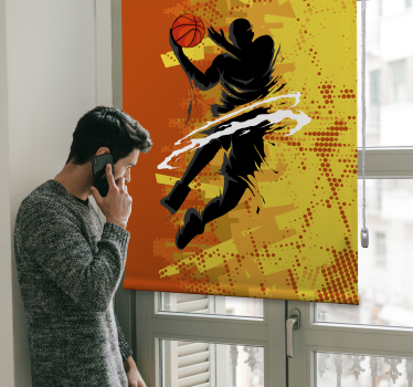 Tenda a rullo con giocatore di basket - TenStickers