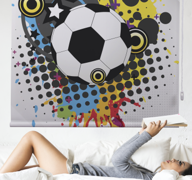 Tenda a rullo sport calcio artistico - TenStickers