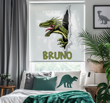 Tenda a rullo dinosauri rapace giurassico - TenStickers