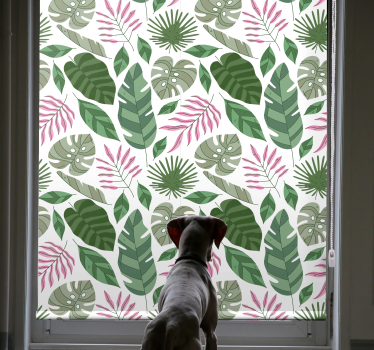 Tenda a rullo fiore e pianta Piante da giardino minimaliste tropi - TenStickers