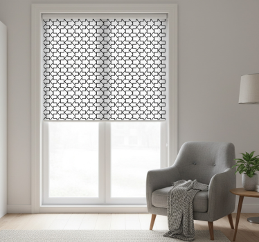Tenda a rullo moderna a frecce geometriche nere - TenStickers