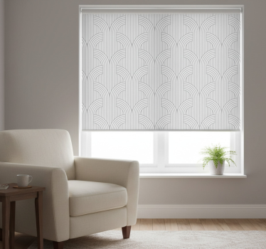 Tenda a rullo moderna carta da parati grigia minimalista - TenStickers