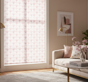 Tenda a rullo moderna con eleganti ventole art déco - TenStickers