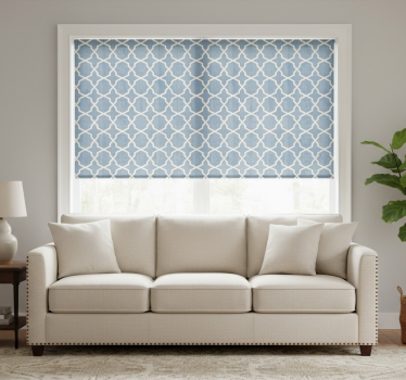 Tenda a rullo moderna design blu elegante - TenStickers