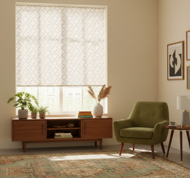 Tenda a rullo moderna design stile anni '50 - TenStickers