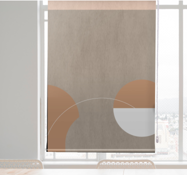 Tenda a rullo moderna forme geometriche rotonde - TenStickers