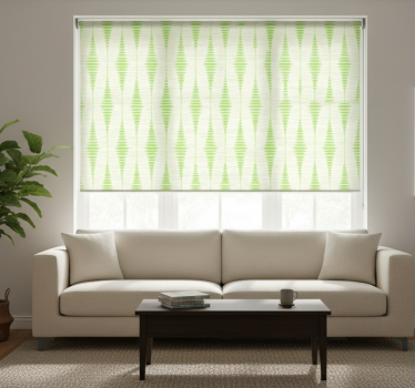 Tenda a rullo moderna ikat verde rabaul - TenStickers