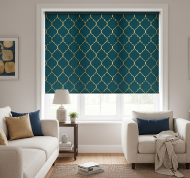 Tenda a rullo moderna marocchina dorata - TenStickers