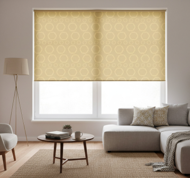 Tenda a rullo moderna motivi esagonali oro - TenStickers