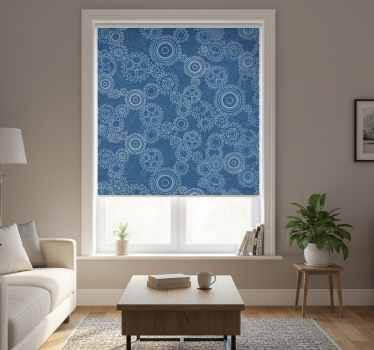 Tenda a rullo moderna motivo catene meccaniche 3d - TenStickers