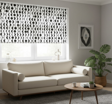 Tenda a rullo moderna motivo luna minimalista - TenStickers