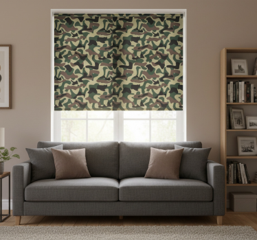 Tenda a rullo moderna motivo militare - TenStickers