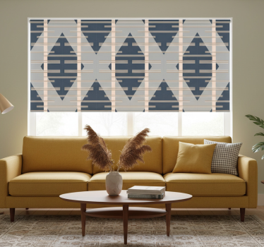 Tenda a rullo moderna stile astratto grigio anni '50 - TenStickers