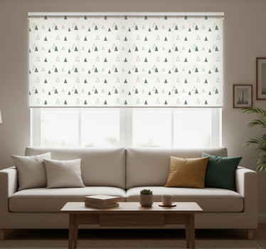 Tenda a rullo moderna triangoli colori naturali - TenStickers