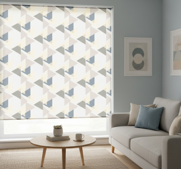 Tenda a rullo moderna triangoli verticali - TenStickers