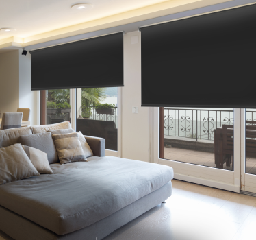 Tenda a Rullo Nera Oscurante - TenStickers