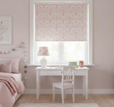 Tenda a rullo rosa motivo elegante e minimalista - TenStickers
