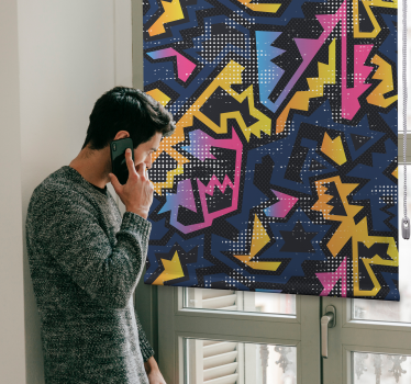 Tenda a rullo stile graffiti di strada - TenStickers