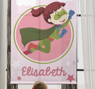 Tenda a rullo supereroi volo eroico del bambino - TenStickers