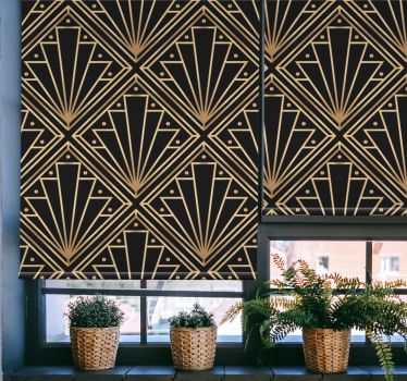 Tenda a rullo sala da pranzo elegante art deco - TenStickers
