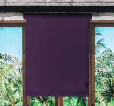 Tenda elegante a rullo Tinta unita viola prugna - TenStickers