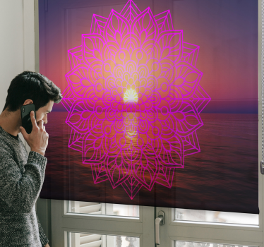 Tende a rullo camera da letto Mandala soleggiato - TenStickers