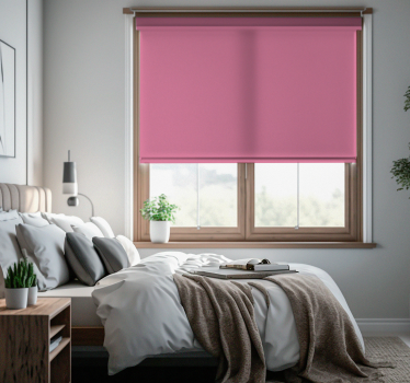Tende a rullo Camera da letto scuro rosa - TenStickers