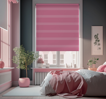 Tende a rullo Camera da letto strisce rosa scuro chiaro - TenStickers