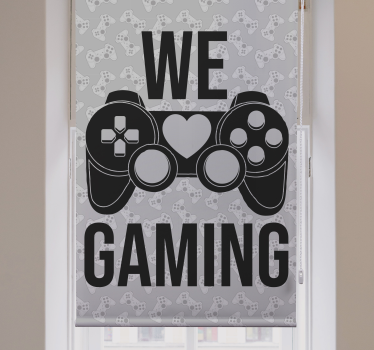 Tende a rullo cameretta Amiamo i giochi - TenStickers