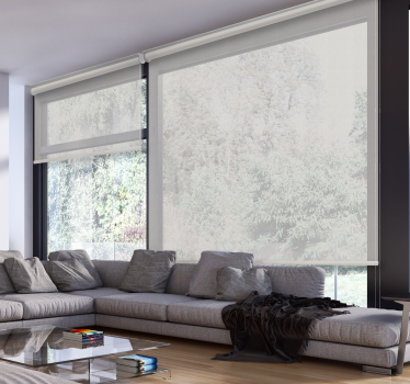 Tenda a rullo soggiorno bianca - screen - TenStickers