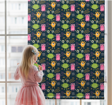 Tende a rullo di bambini Divertenti alieni colorati illustrazione - TenStickers
