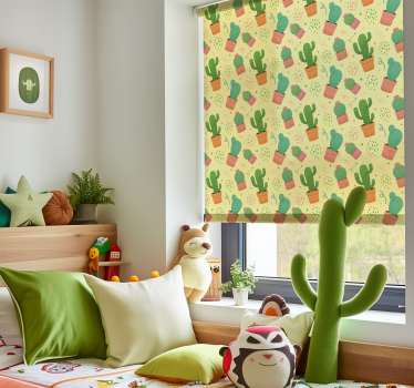 Tende a rullo Bambini modello di cactus - TenStickers