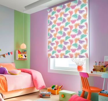 Tende a rullo farfalle sagoma colorata - TenStickers