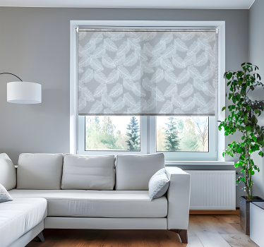 Tenda a rullo soggiorno moderna in grigio piuma - TenStickers