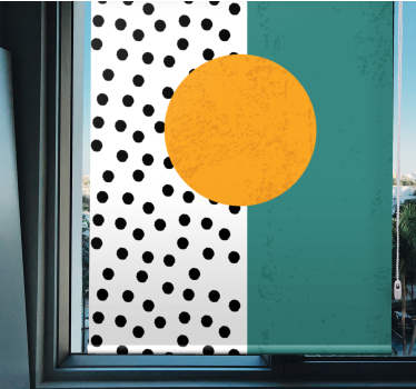 Tenda a rullo moderna design contemporaneo a pois - TenStickers