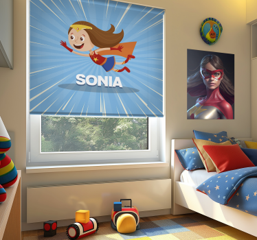Tende a rullo personalizzabili ragazza fantastica - TenStickers