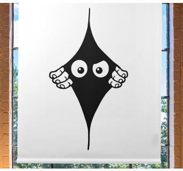 Tende a rullo stile originale Buffi occhi che sbirciano monocolor - TenStickers