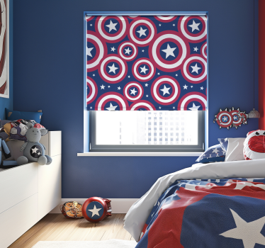 Tende a rullo supereroi scudo arrotondato americano - TenStickers
