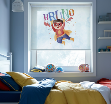 Tende a rullo supereroi stile acquerello con nome - TenStickers