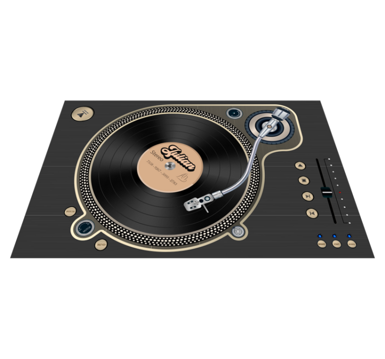 Tovagliette con nome disco in vinile - TenStickers