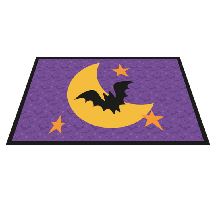 Tovaglietta colazione altri colori Stelle lunari e un pipistrello - TenStickers