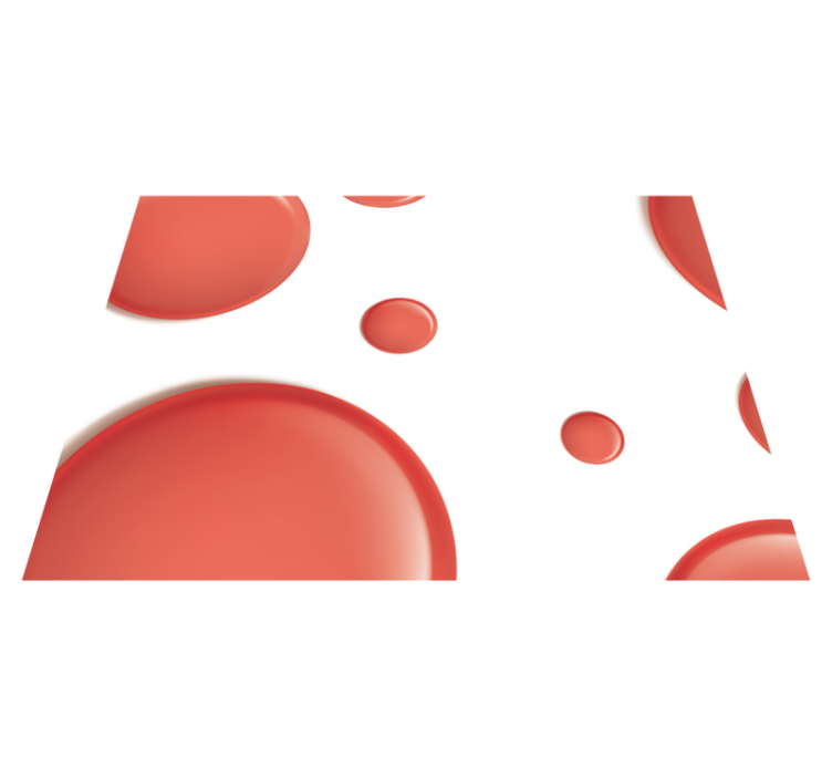 Tovaglietta americana rossa Cerchi moderni rossi - TenStickers