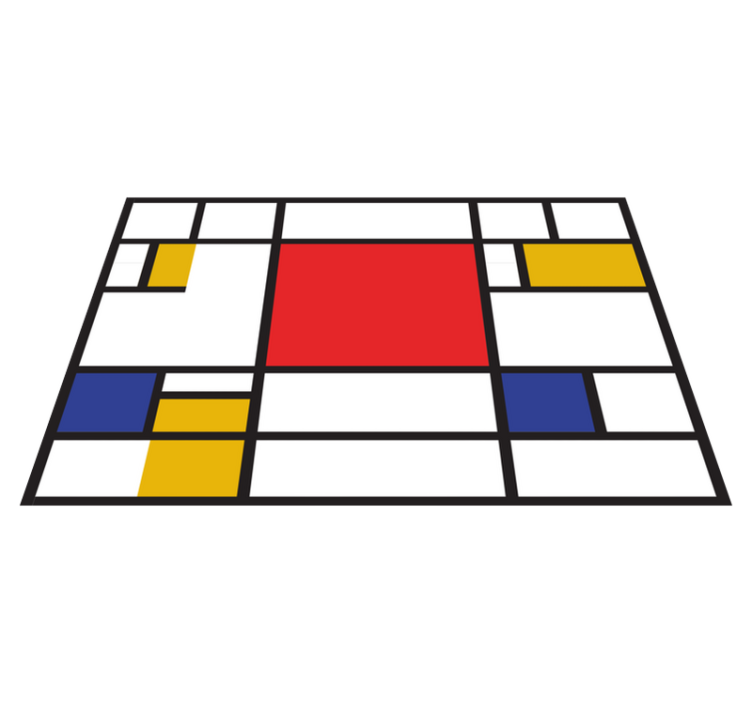 Tovaglietta personalizzata originale Arte geometrica mondrian - TenStickers