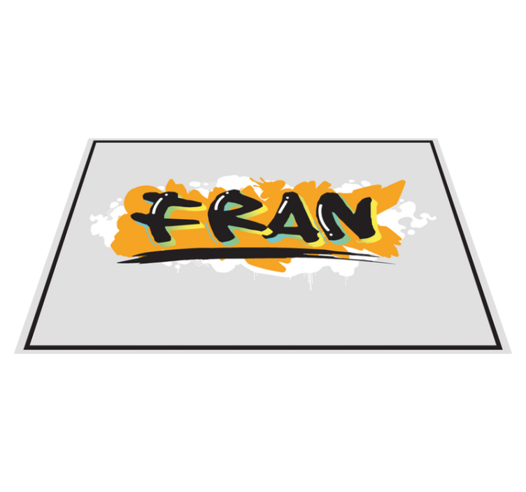 Tovaglietta americana con nome Graffiti colorati in stile urbano - TenStickers