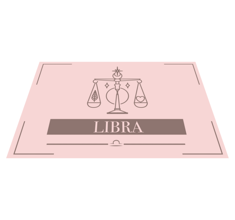 Tovaglietta americana segno zodiacale bilancia - TenStickers