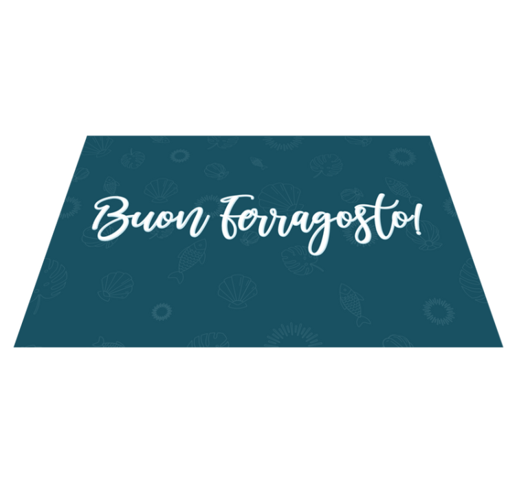 Tovaglietta rettangolare buon ferragosto - TenStickers