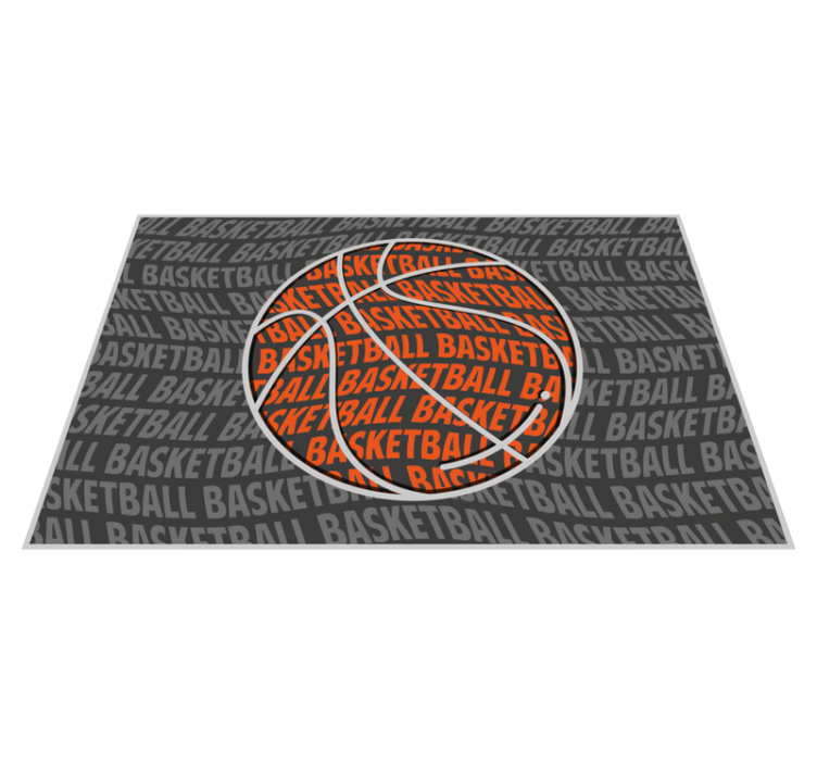 Tovaglietta in vinile con palla di basket - TenStickers